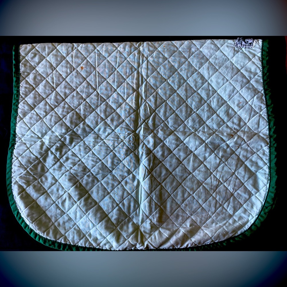 Light green saddle pad